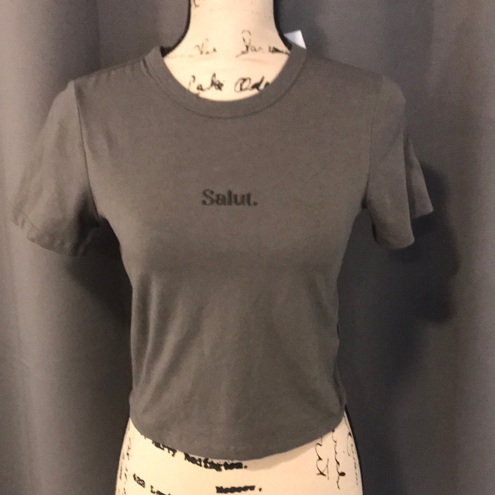 Cotton-on crop fit T shirt